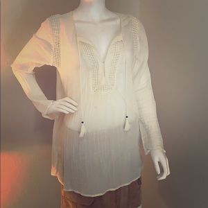 Soft Joie linen dress shirt